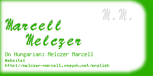 marcell melczer business card